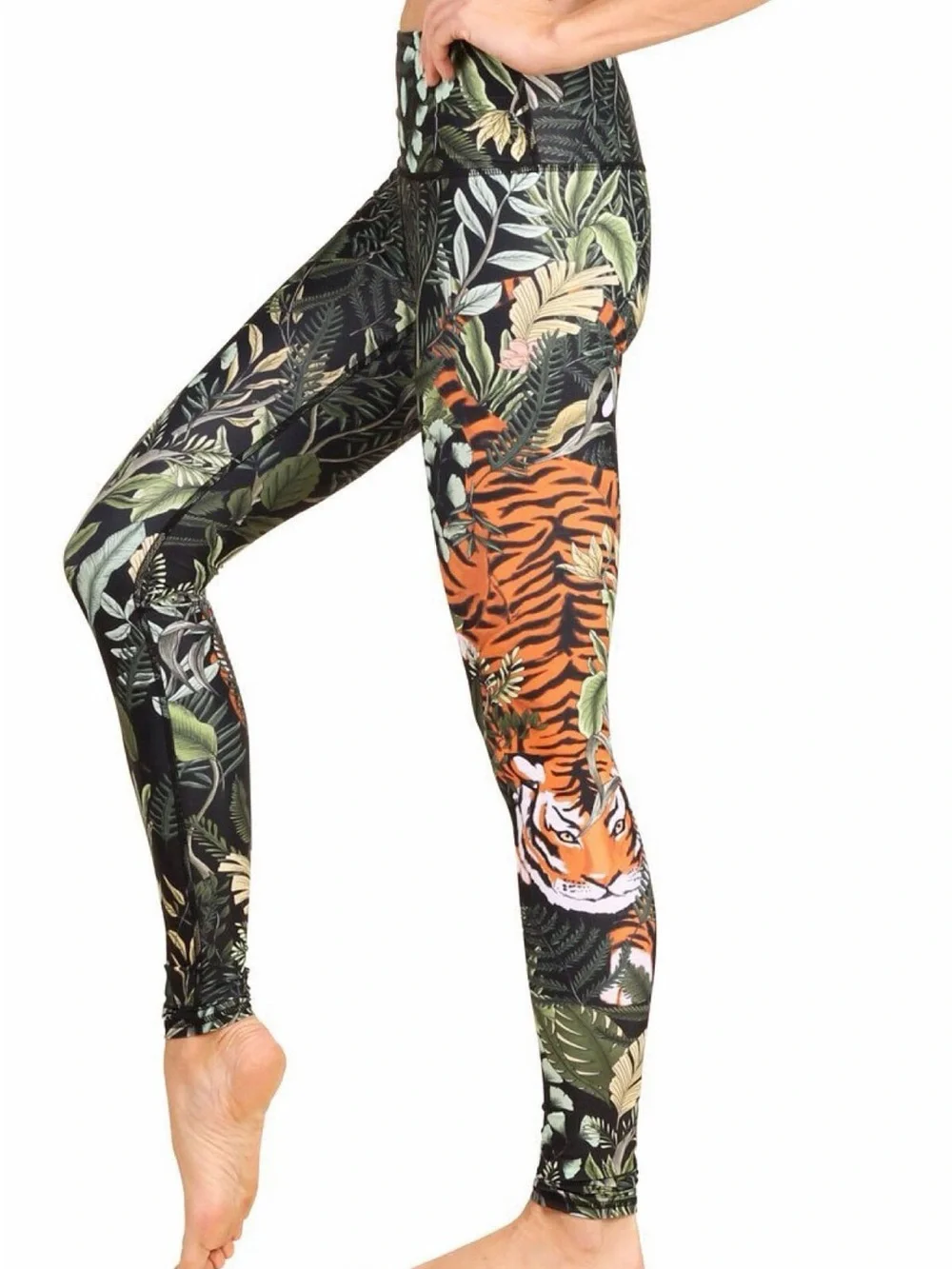 Yoga Democracy Rawr Talent tiger print leggings size m - Picture 3 of 9